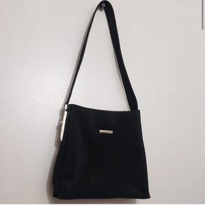 Chenson Vintage Black Sleek Soft Tote Shoulder Bag